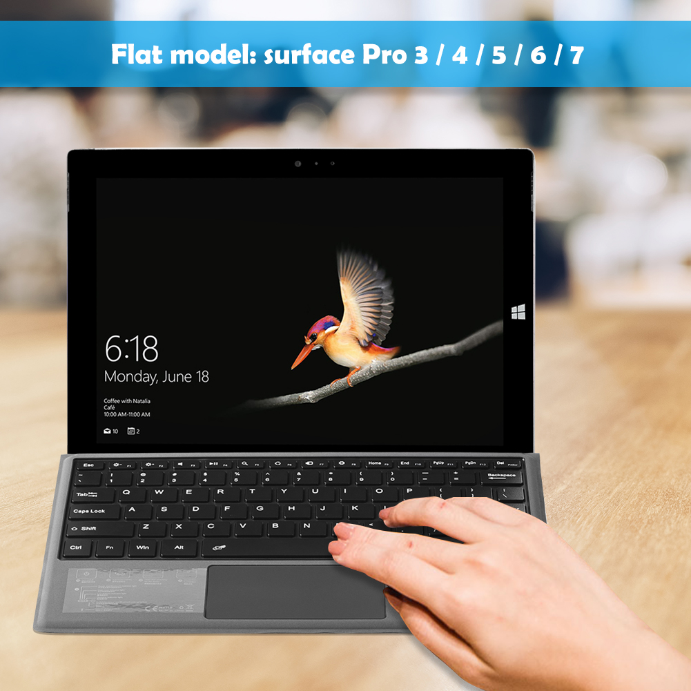 Microsoft Tablet Accessories - 블루투스 호환 3.0 태블릿 키보드 터치패드가