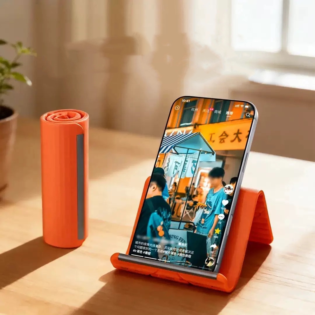 Tablet Accessory - 휴대용 실리콘 폰/태블릿/노트북 거치대, 창의적인 접이식