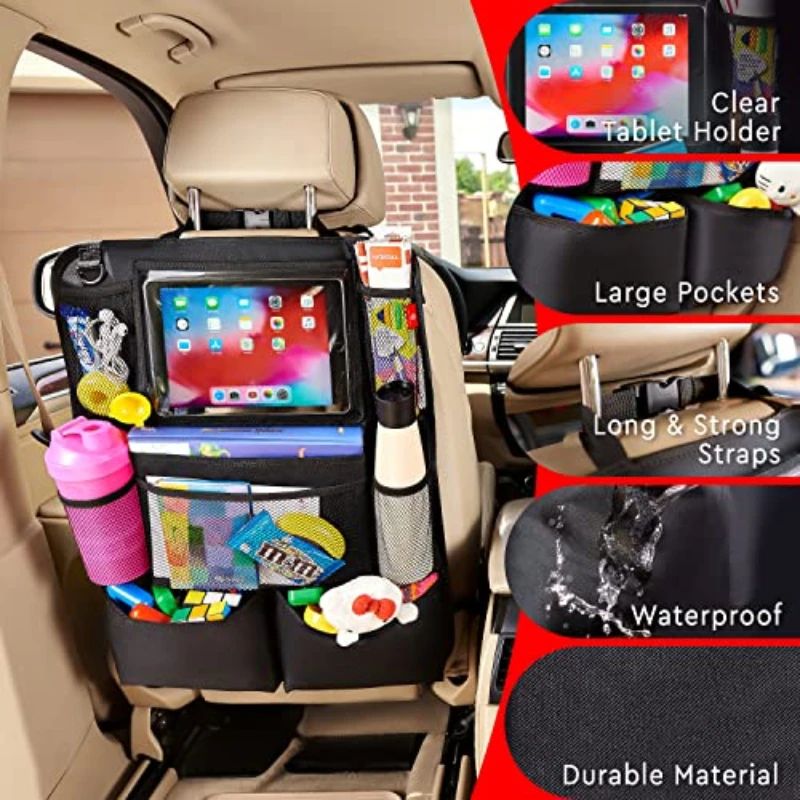 다용도 옥스포드 원단 차량용 시트백 정리함, 태블릿 홀 - Tablet And Accessories Bag 리뷰 및 가격