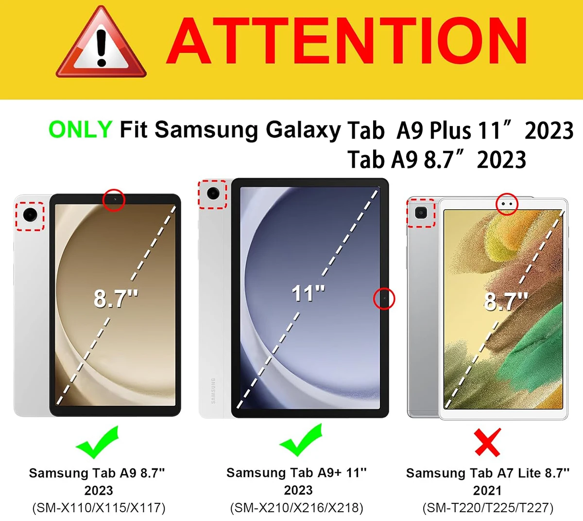 삼성 갤럭시 2023 탭 A9 SM-X115 8.7인치 - Vortex Tablet Accessories 리뷰 및 가격