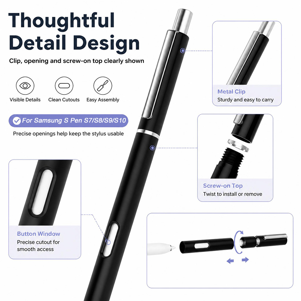 새로운 펜슬 케이스 S펜 삼성 갤럭시 탭 S10 FE/ - Tablet S9 Fe Accessories 리뷰 및 가격